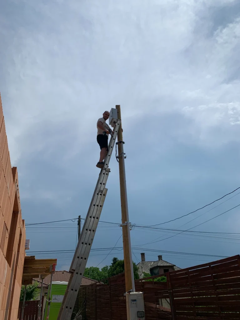 For monitoring the construction process via remote access